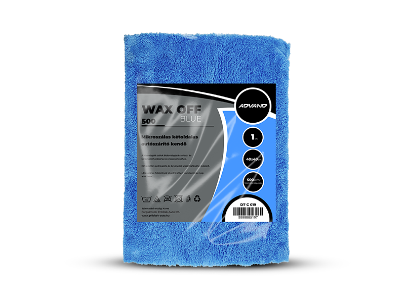 ADVAND Extra finom törlőkendő 40x40cm 500gsm - WaxOff Blue